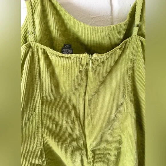 Wild Fable Lime Green Corduroy Mini Dress - Picture 11 of 12